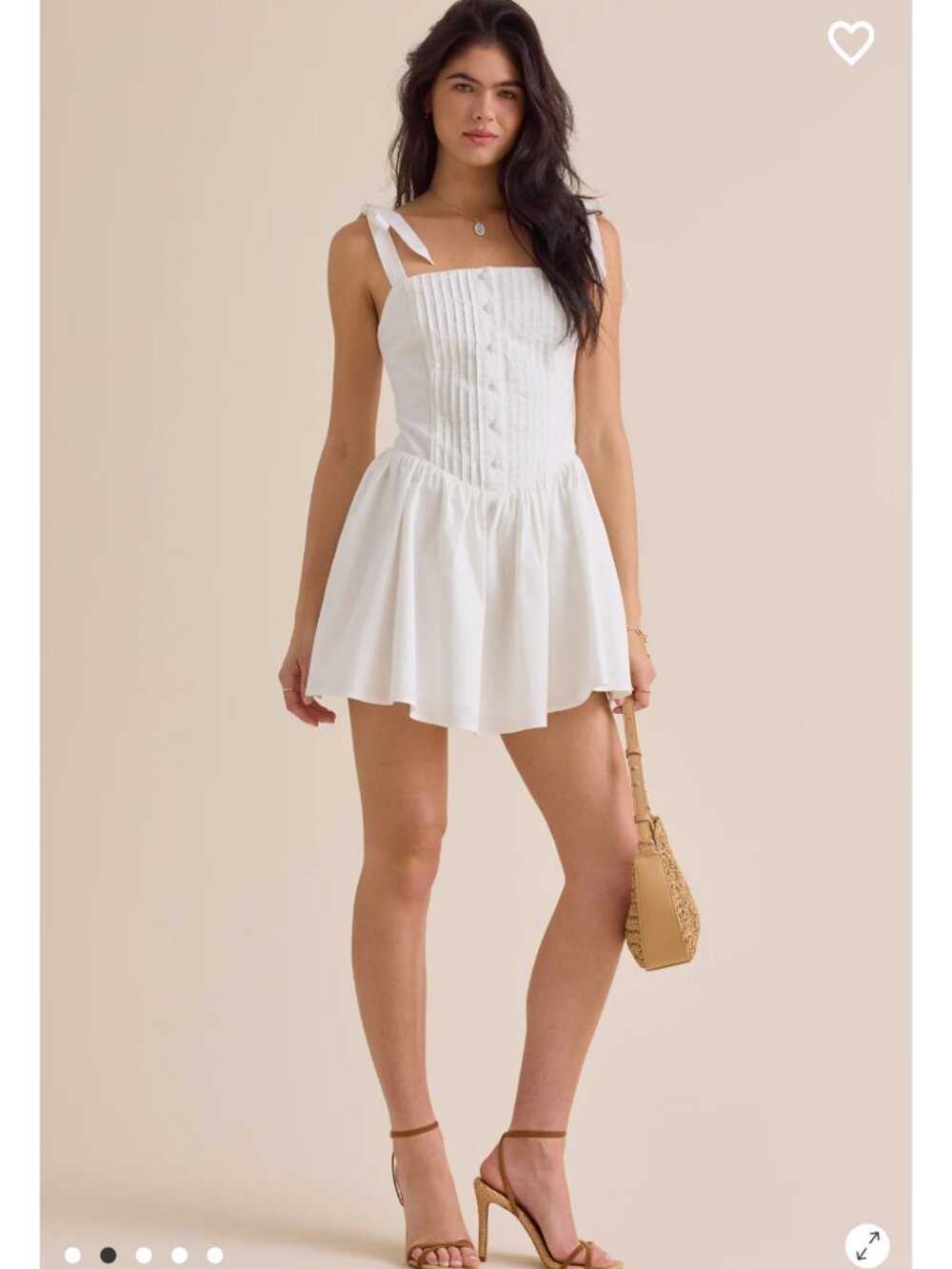 Altar'd State Vivia Mini Dress NWT White Summer Dress - Picture 2 of 5